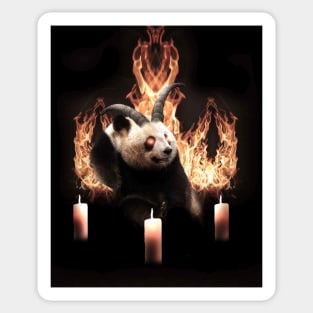 Demonic Demon Panda Sticker